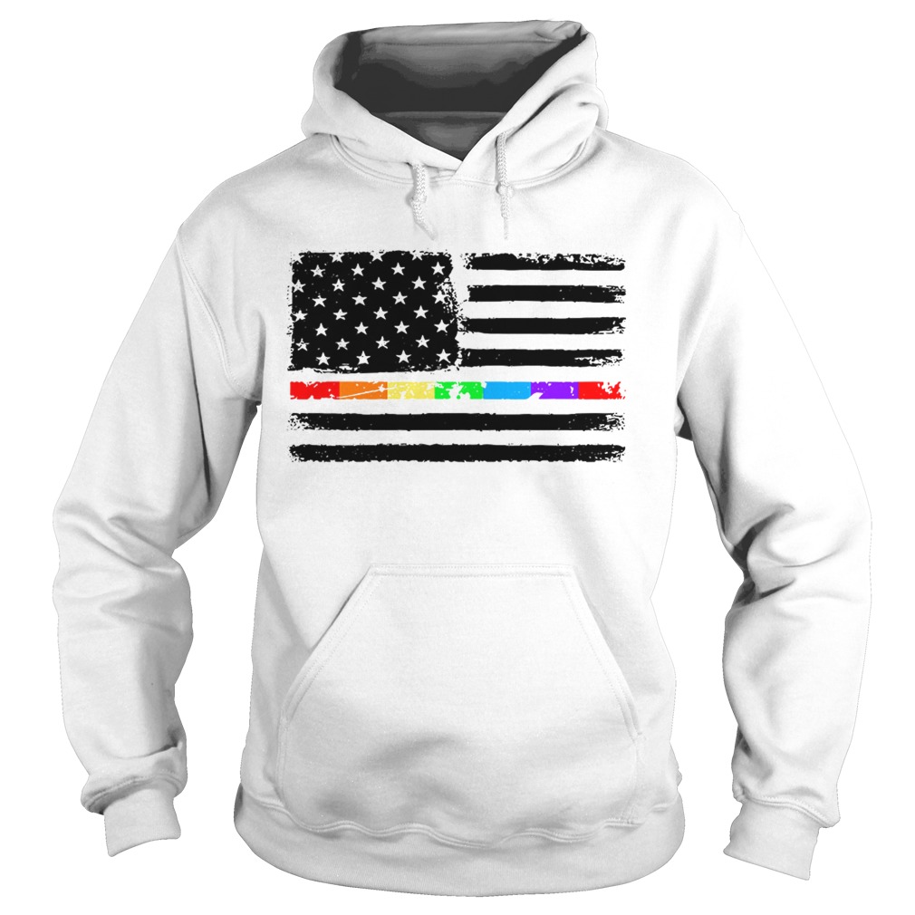 LGBT America flag Independence day 4th of July Hoodie