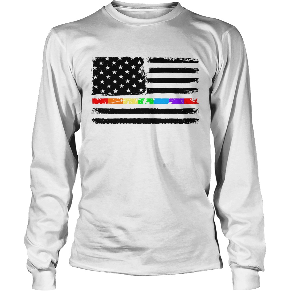 LGBT America flag Independence day 4th of July LongSleeve