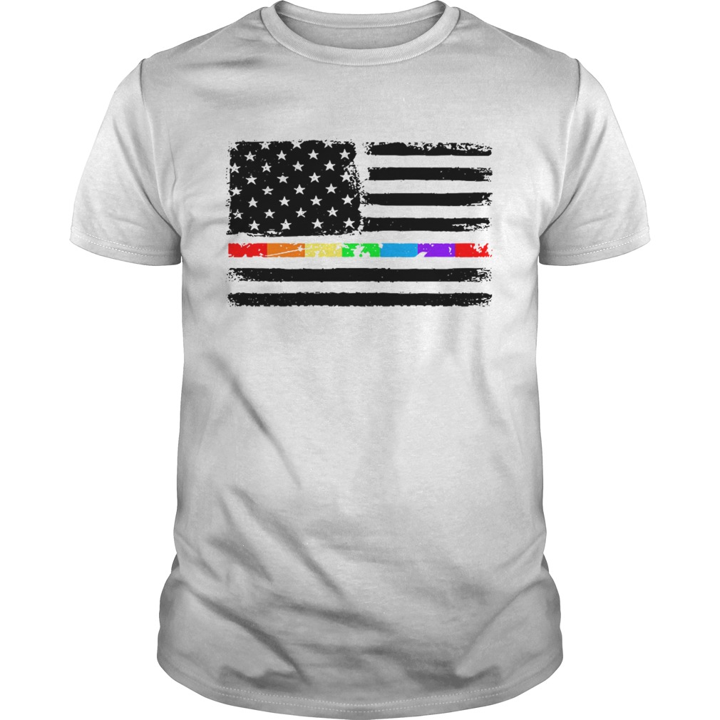LGBT America flag Independence day 4th of July shirt