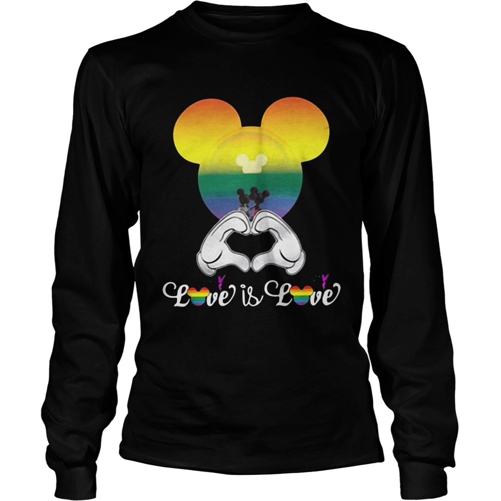 LGBT Mickey Mouse Disney love is love LongSleeve