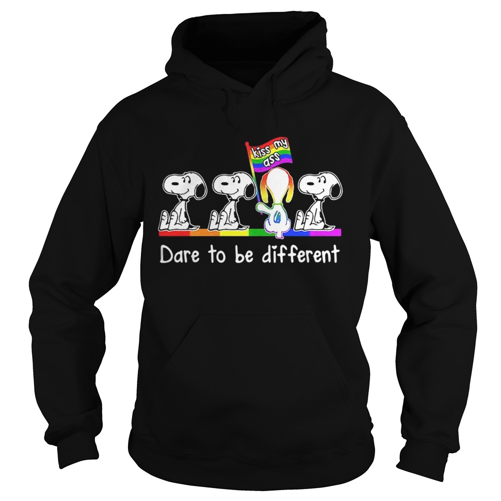 LGBT Snoopy dare to be different kiss my ass Hoodie