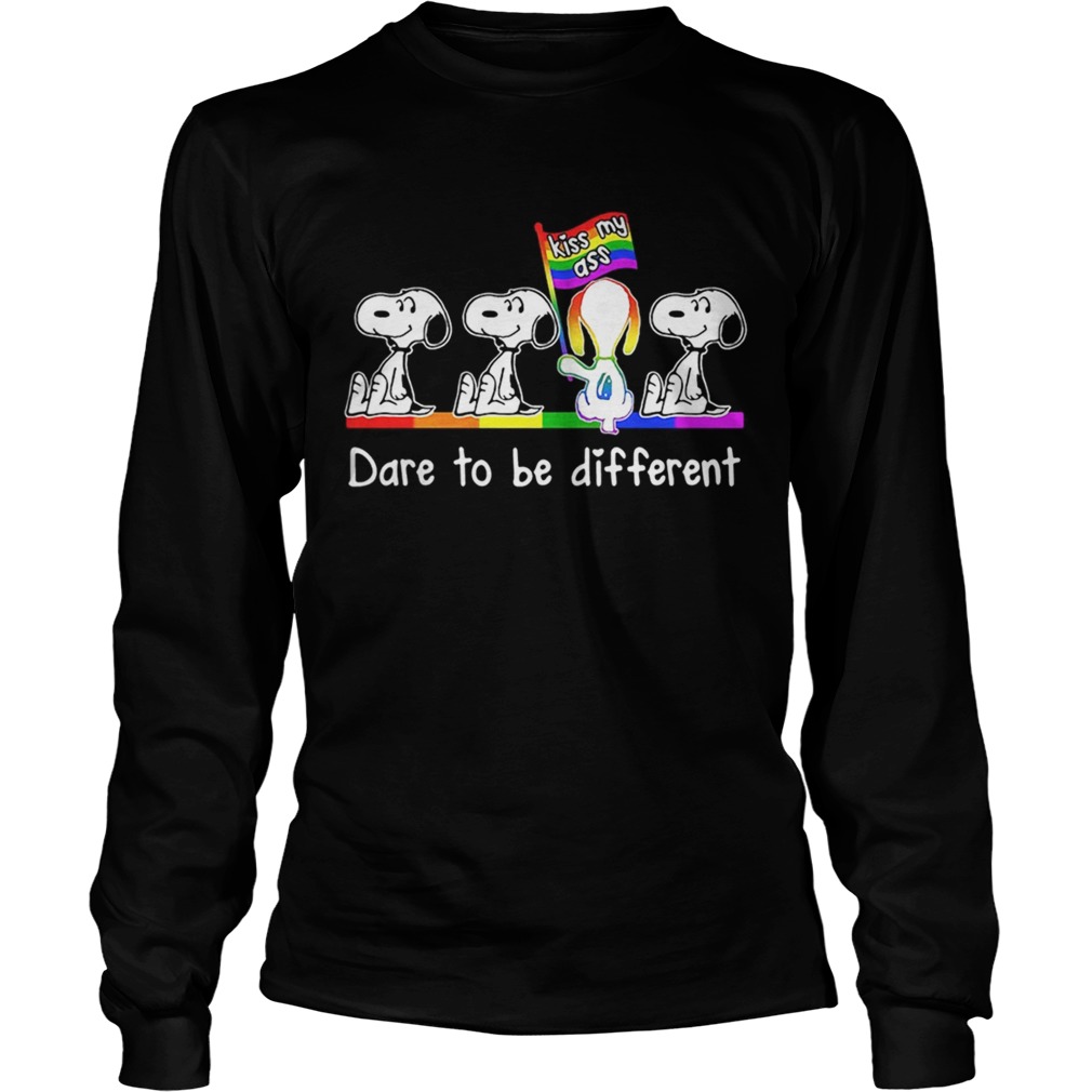 LGBT Snoopy dare to be different kiss my ass LongSleeve