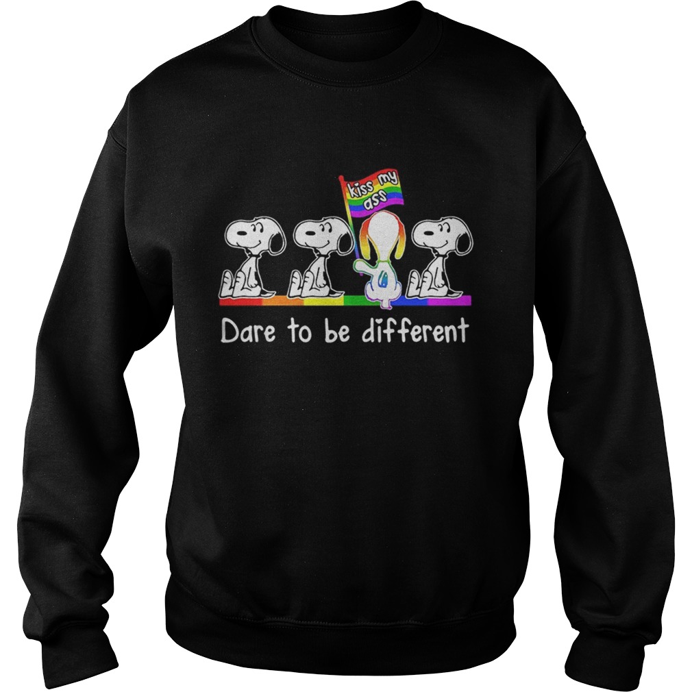 LGBT Snoopy dare to be different kiss my ass Sweatshirt