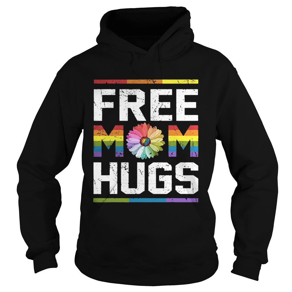LGBT daisy free mom hugs Hoodie