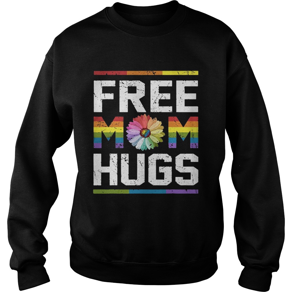 LGBT daisy free mom hugs Sweatshirt