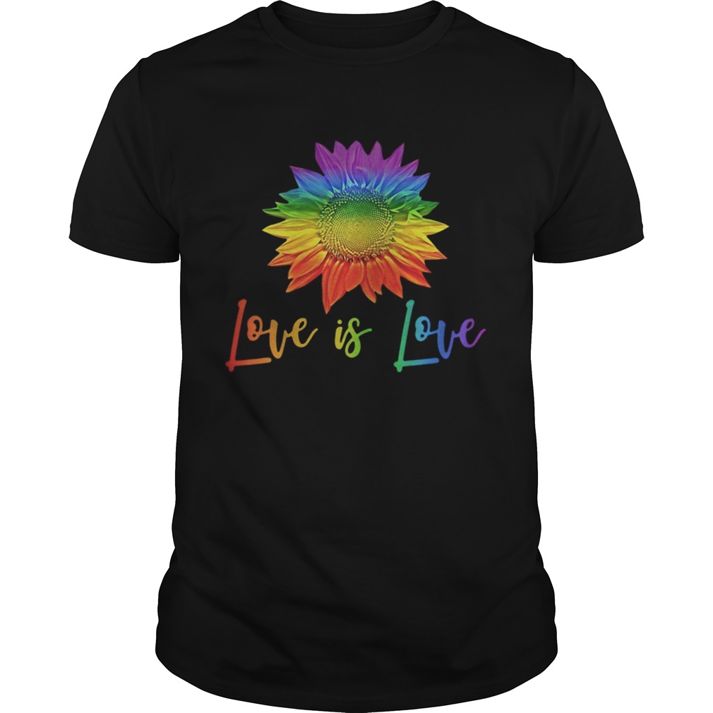 LGBT sunflower love is love shirt
