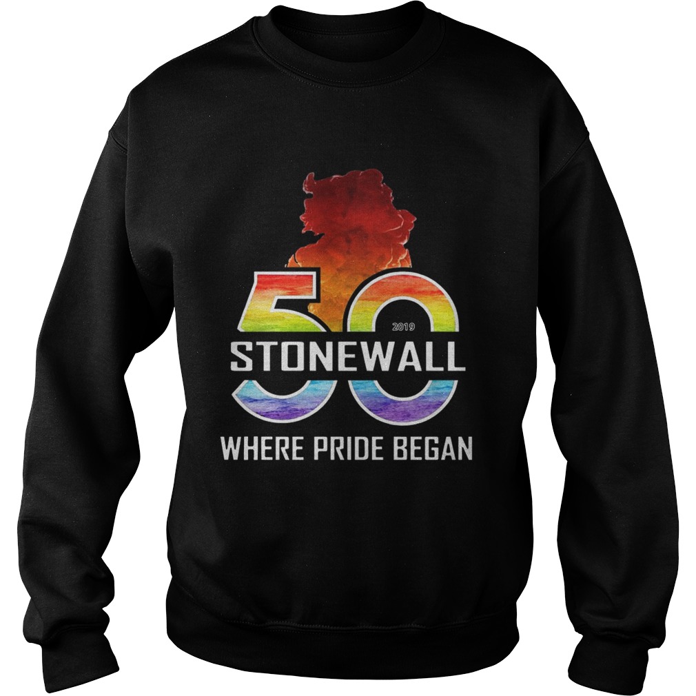 LGBTQ The Stonewall 50th Where Pride Began Sweatshirt