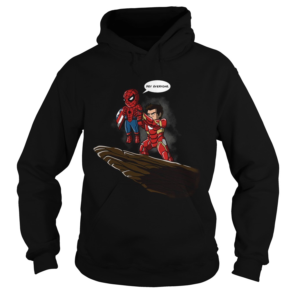 Lion King Spider Man And Iron Man hey everyone Hoodie