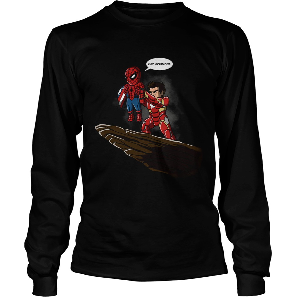Lion King Spider Man And Iron Man hey everyone LongSleeve