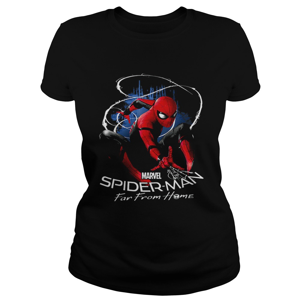 Marvel Spiderman Far From Home Contrasted Isolation Classic Ladies