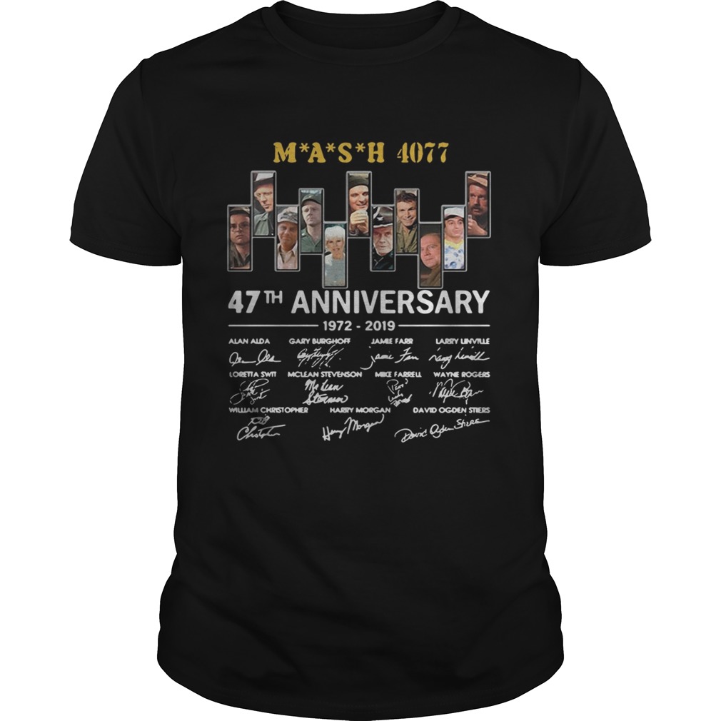 Mash 4077 47th anniversary 1972 2019 signature shirt