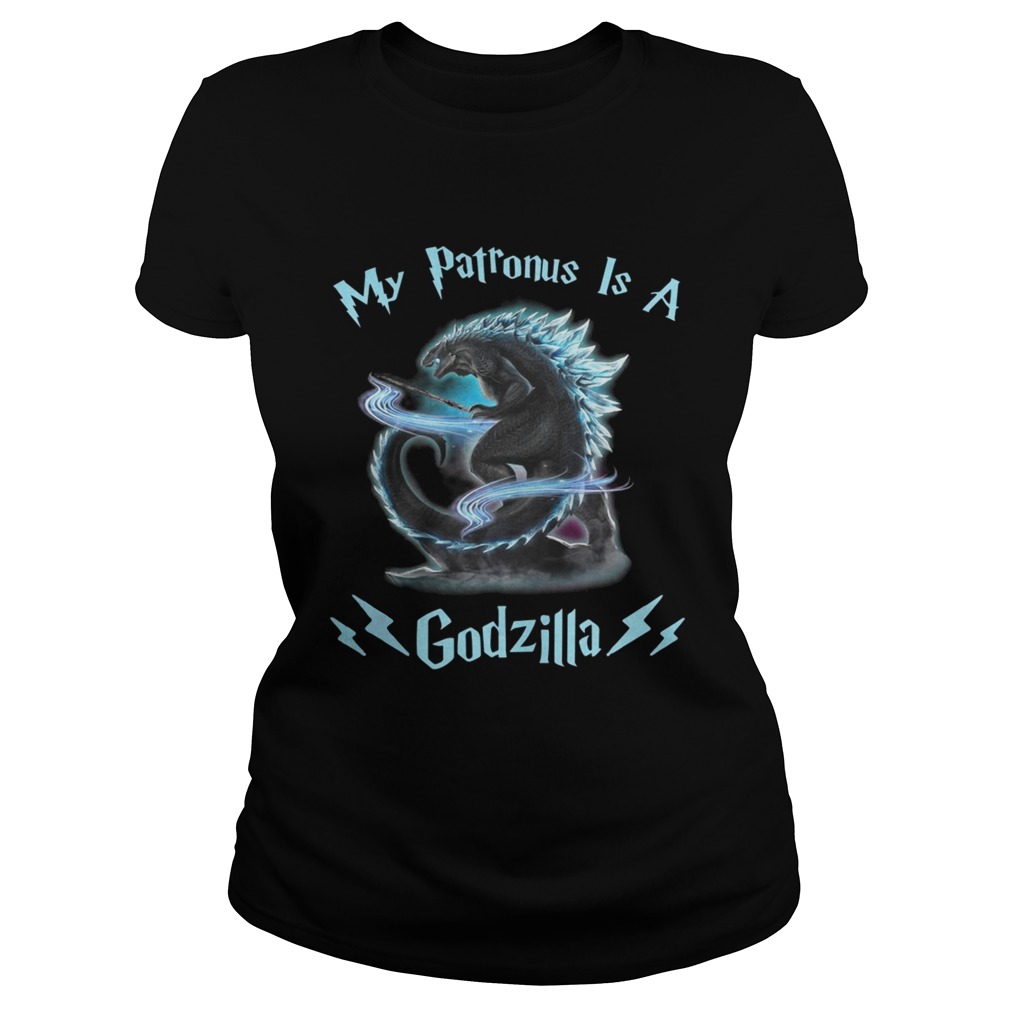My Patronus Is A Godzilla Shirt Classic Ladies