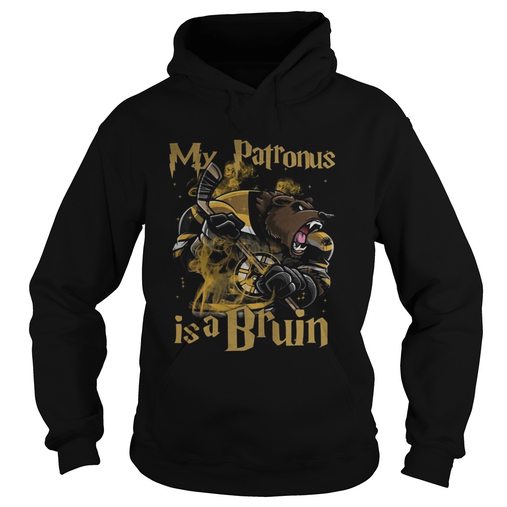 My Patronus is a Bruin Funny Harry Potter film lovers Boston Bruins Hoodie