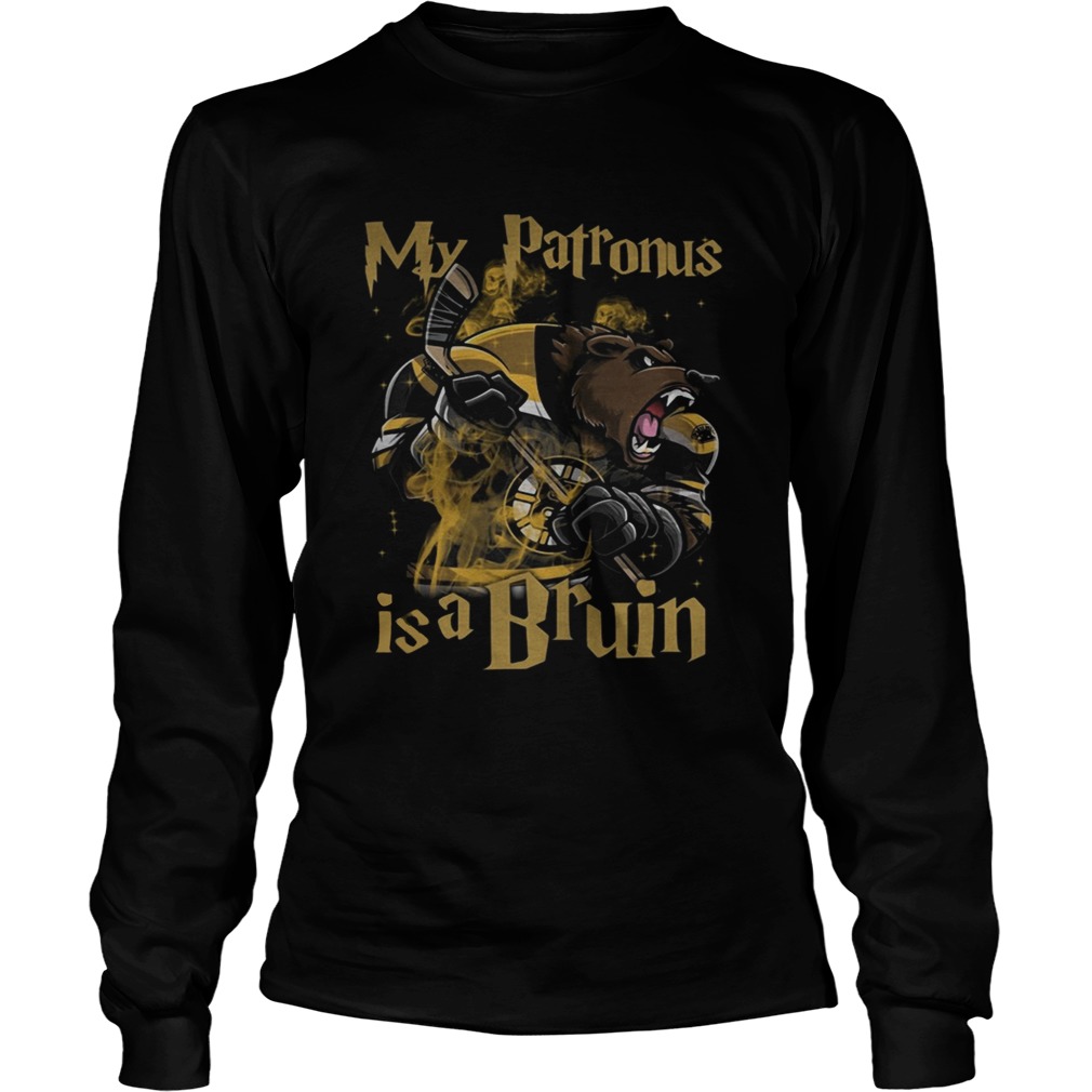 My Patronus is a Bruin Funny Harry Potter film lovers Boston Bruins LongSleeve