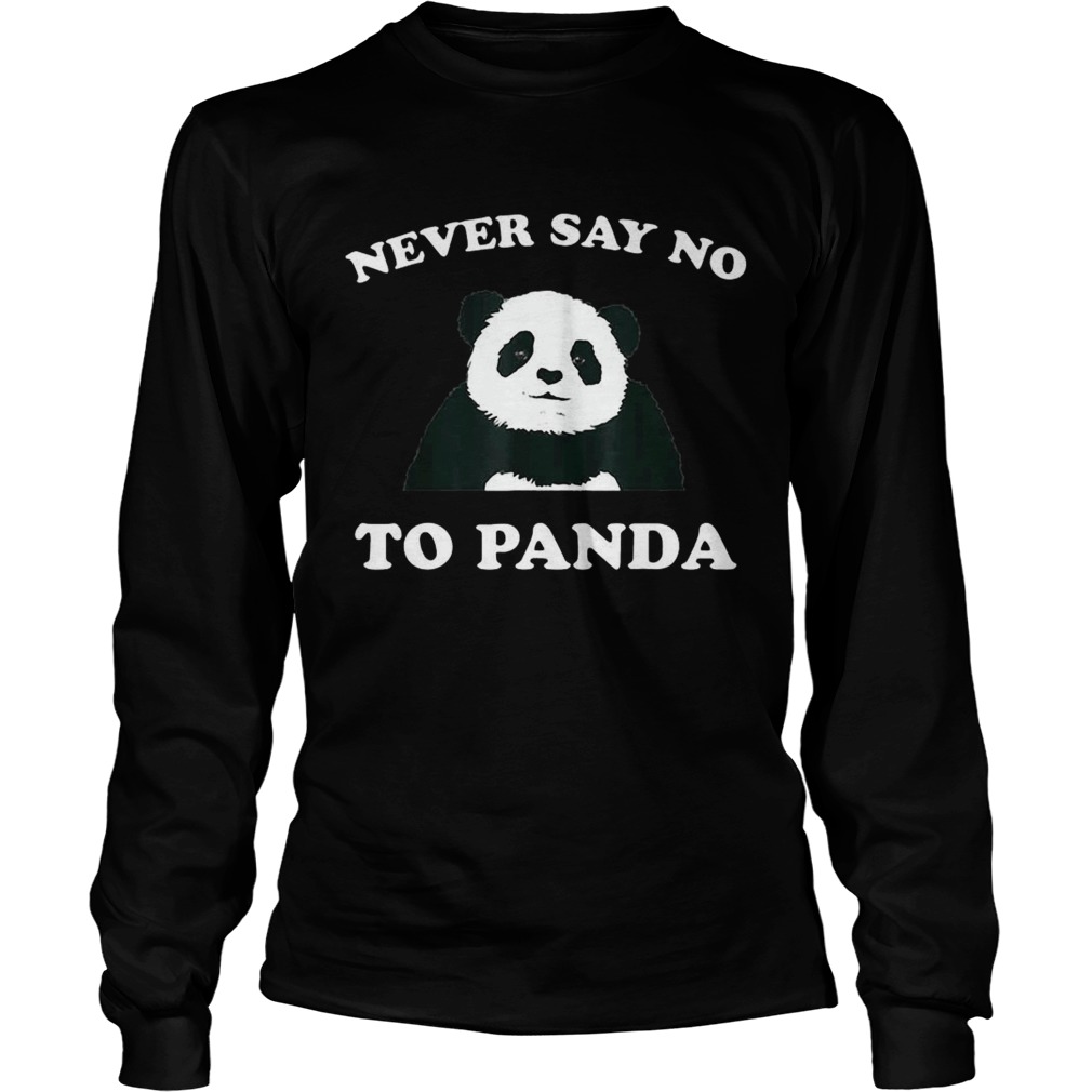 Never Say No To Panda Black LongSleeve