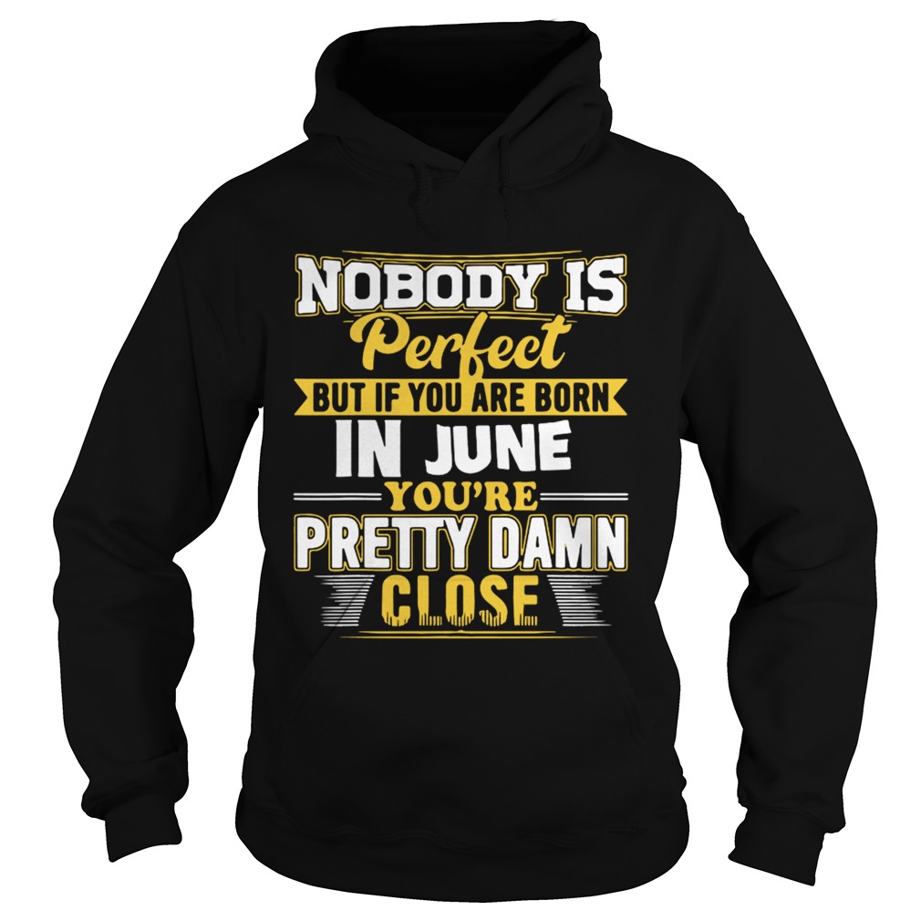 Nobody is perfect June youre pretty damn close Hoodie