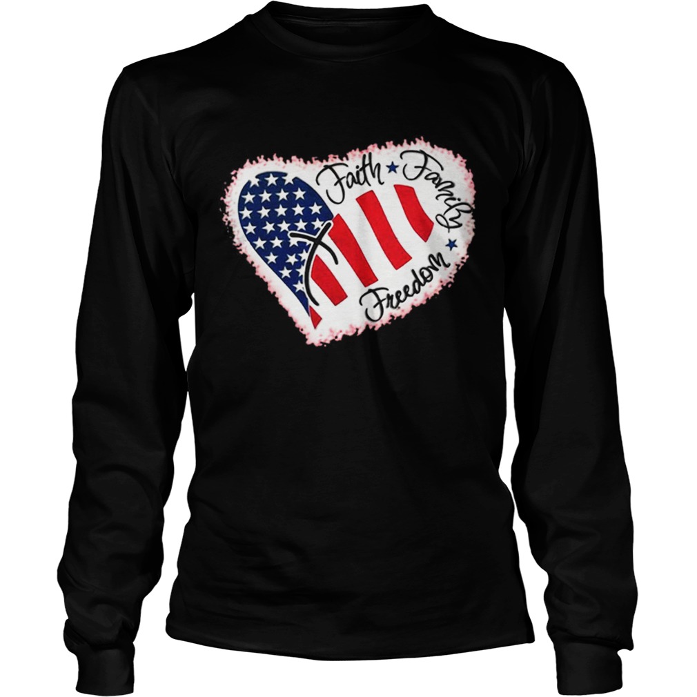 Official Faith Familly Freedom American Flag Shirt LongSleeve
