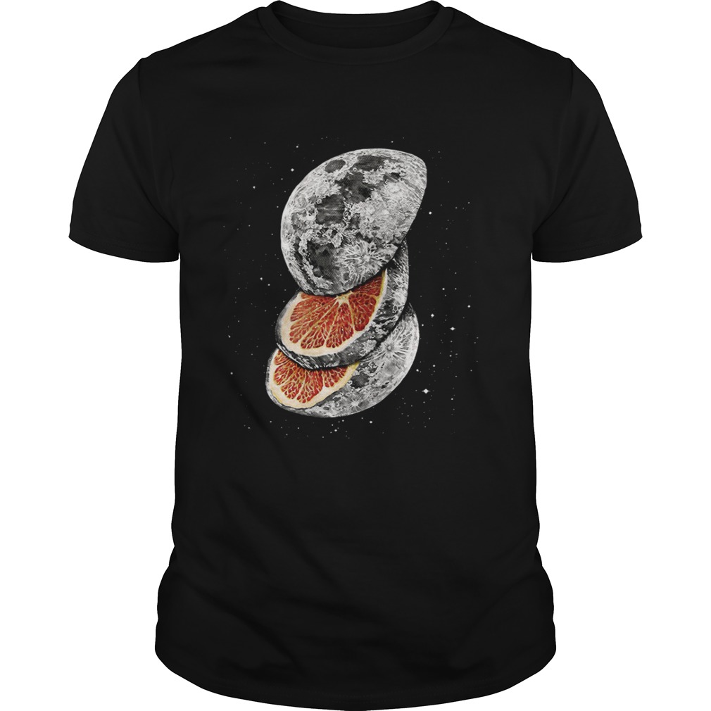 Orange Moon lunar fruit by James Ormiston shirt