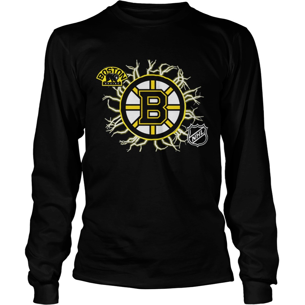 Original Boston Bruins Graphics NHL Hockey Shirt LongSleeve