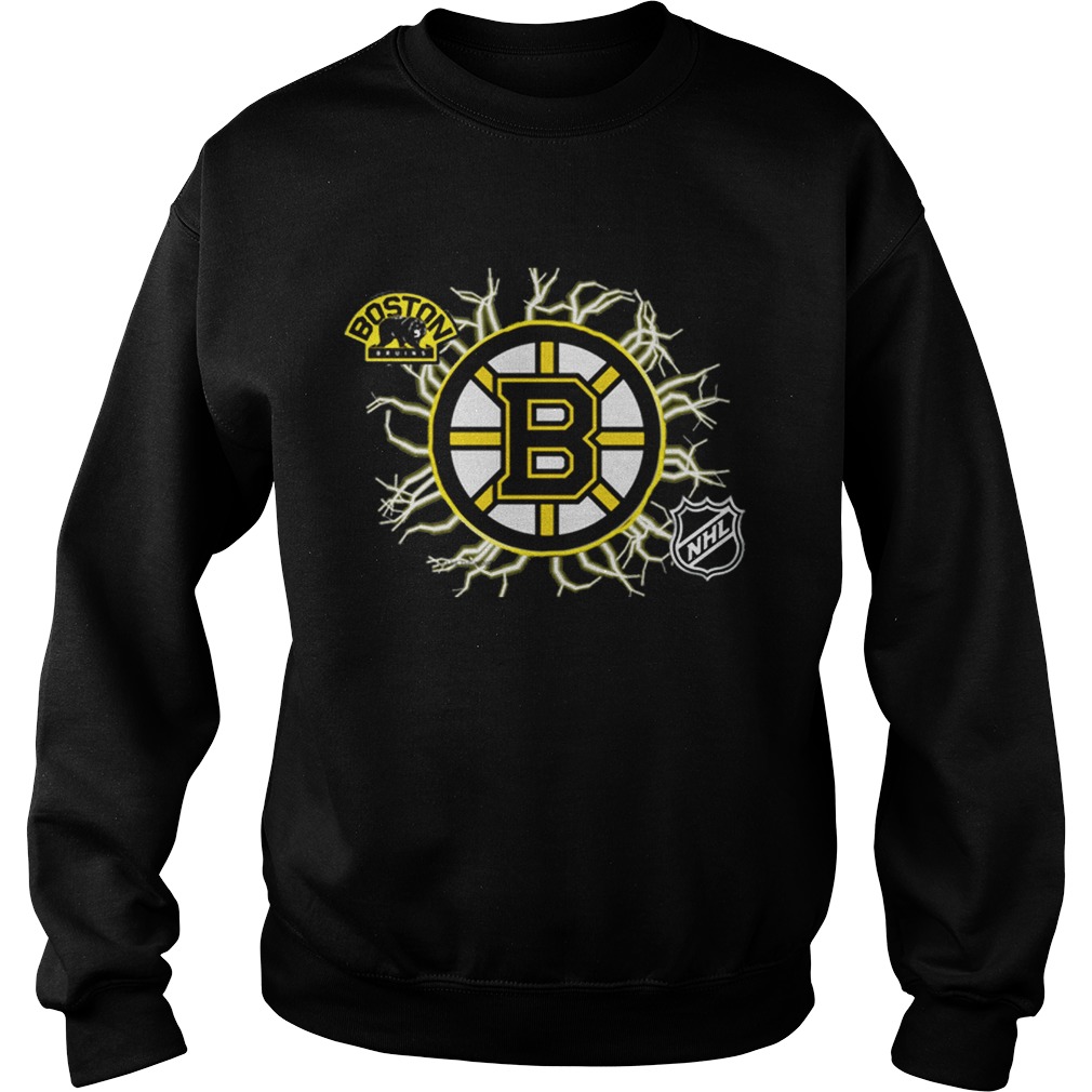 Original Boston Bruins Graphics NHL Hockey Shirt Sweatshirt