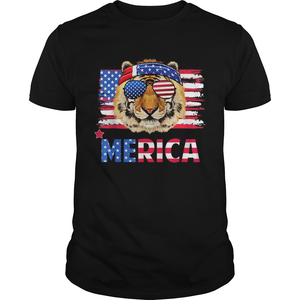Original Funny Hanging With Tiger Mom Merica 4th July Shirt