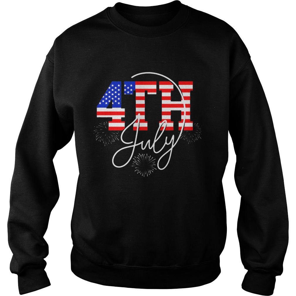 Original Happy 4 July Great Family Gift American Flag Shirt Sweatshirt
