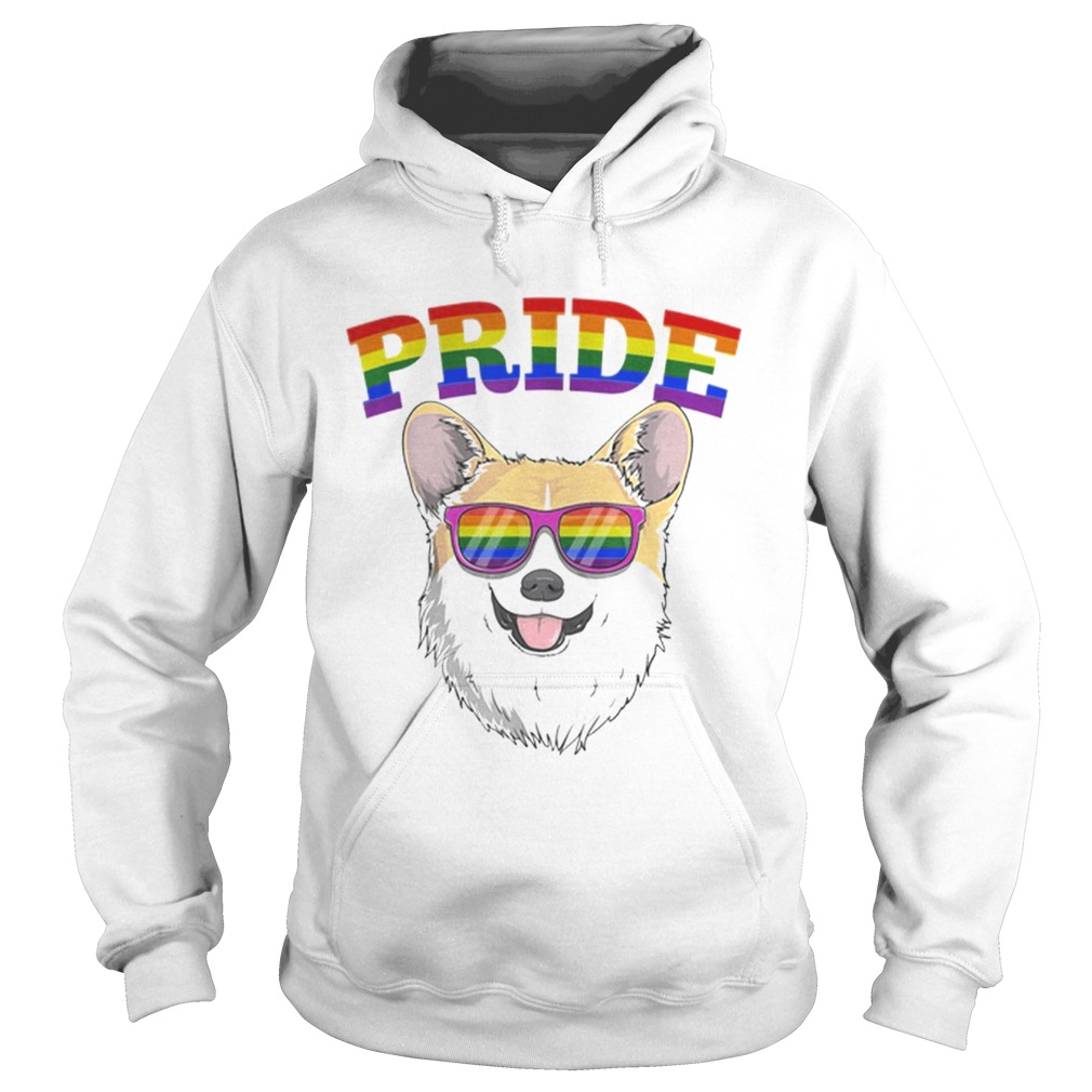 Original LGBT Corgi Dog Gay Pride Rainbow LGBTQ Cute Gift Shirt Hoodie