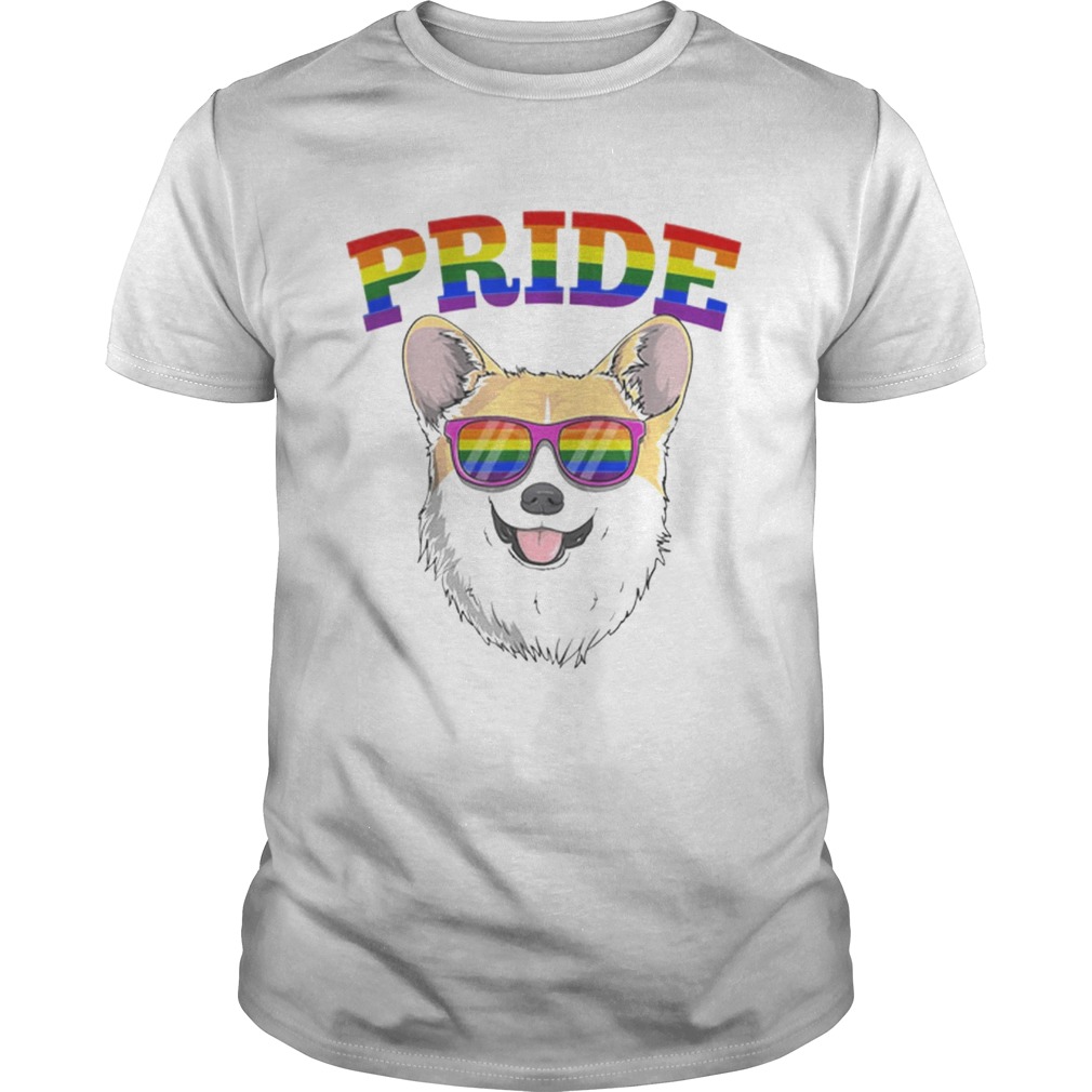 Original LGBT Corgi Dog Gay Pride Rainbow LGBTQ Cute Gift Shirt