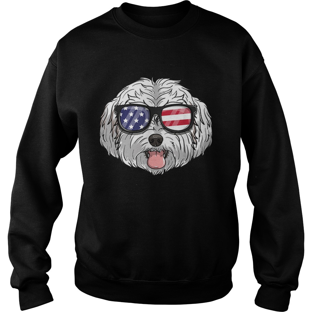 Original Maltipoo Dog Patriotic USA 4th Of July American Shirt Sweatshirt