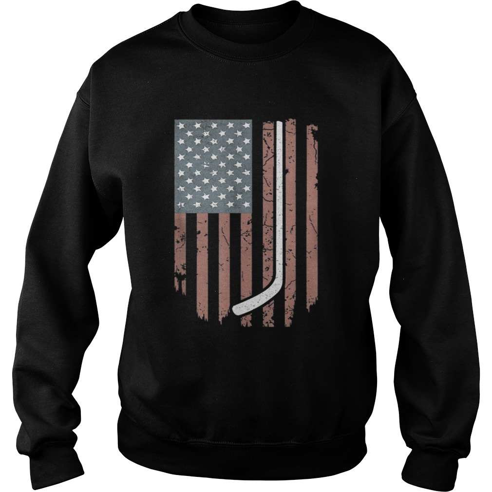 Original Vintage American Flag Hockey Clothing 4th July Shirt Sweatshirt