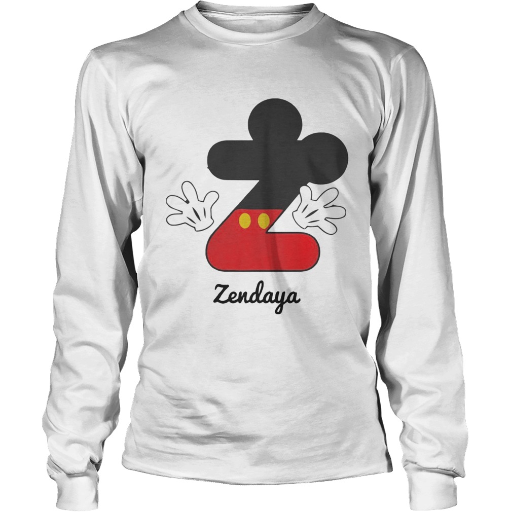 Personalized Name Z Begins Mickey Hat Funny TShirt LongSleeve