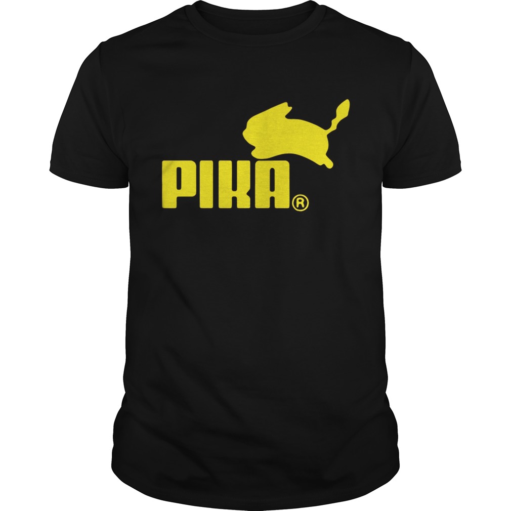 Pika Pikachu Pokemon Go Funny Puma Parody shirt