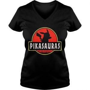 Pikachu Jurassic Pikasauras Ladies Vneck