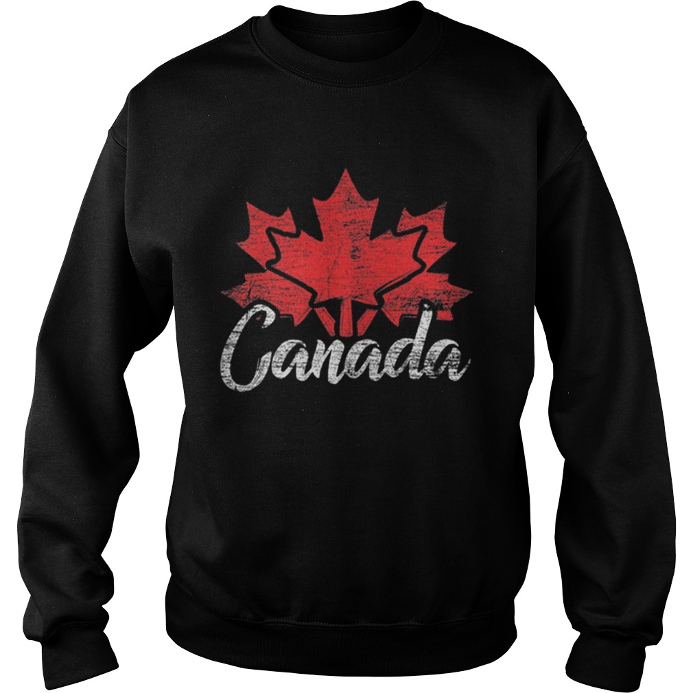 Premium Canada Flag Maple Leaf Canada Day Shirt Sweatshirt