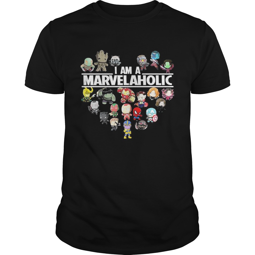 Premium I am a Marvelaholic Marvel Universe shirt