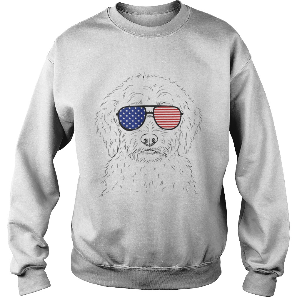 Premium Teddy The Labradoodle American Sunglasses Dog Shirt Sweatshirt