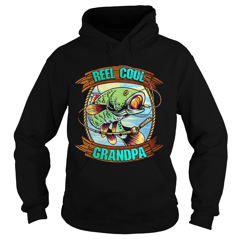 Reel Cool Grandpa Fathers Day Fishing Outfit Fisherman Hoodie