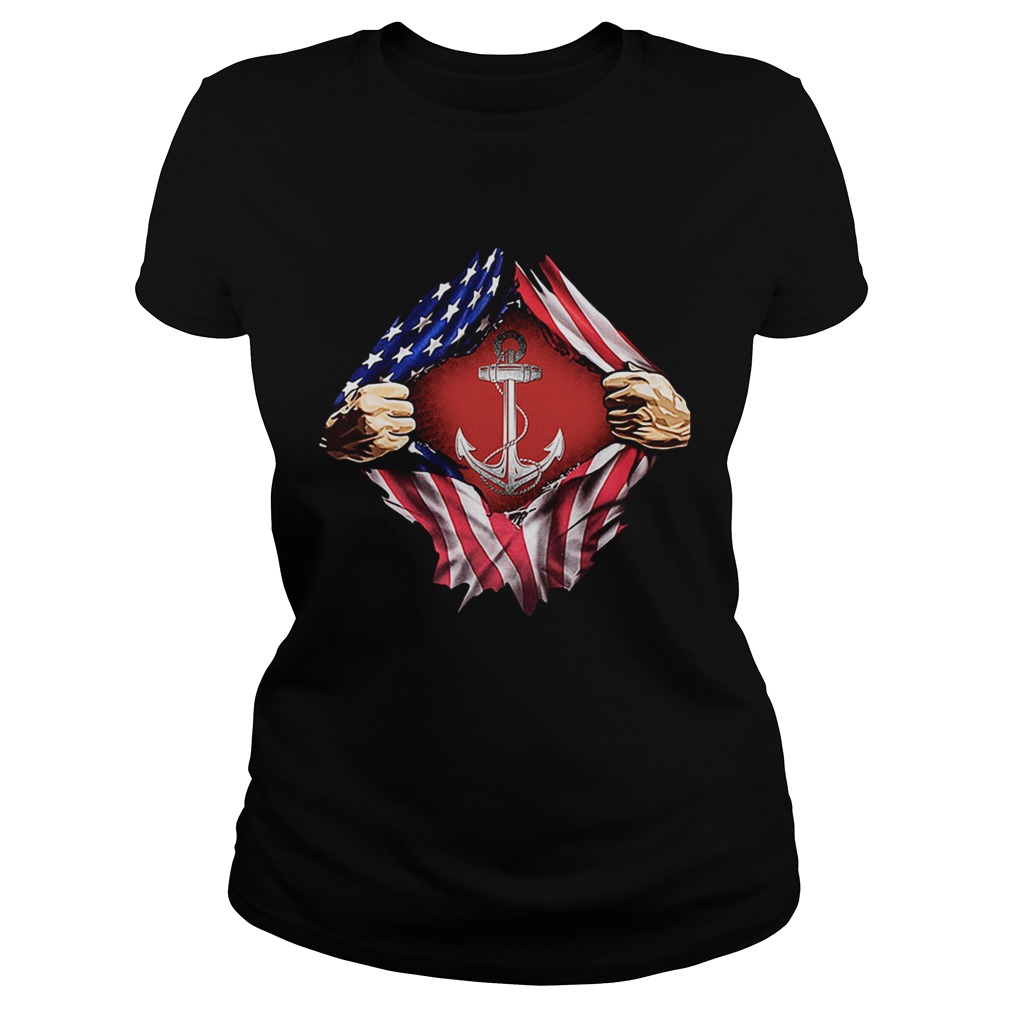 Sailor inside me US flag Independence day 4th of July Classic Ladies