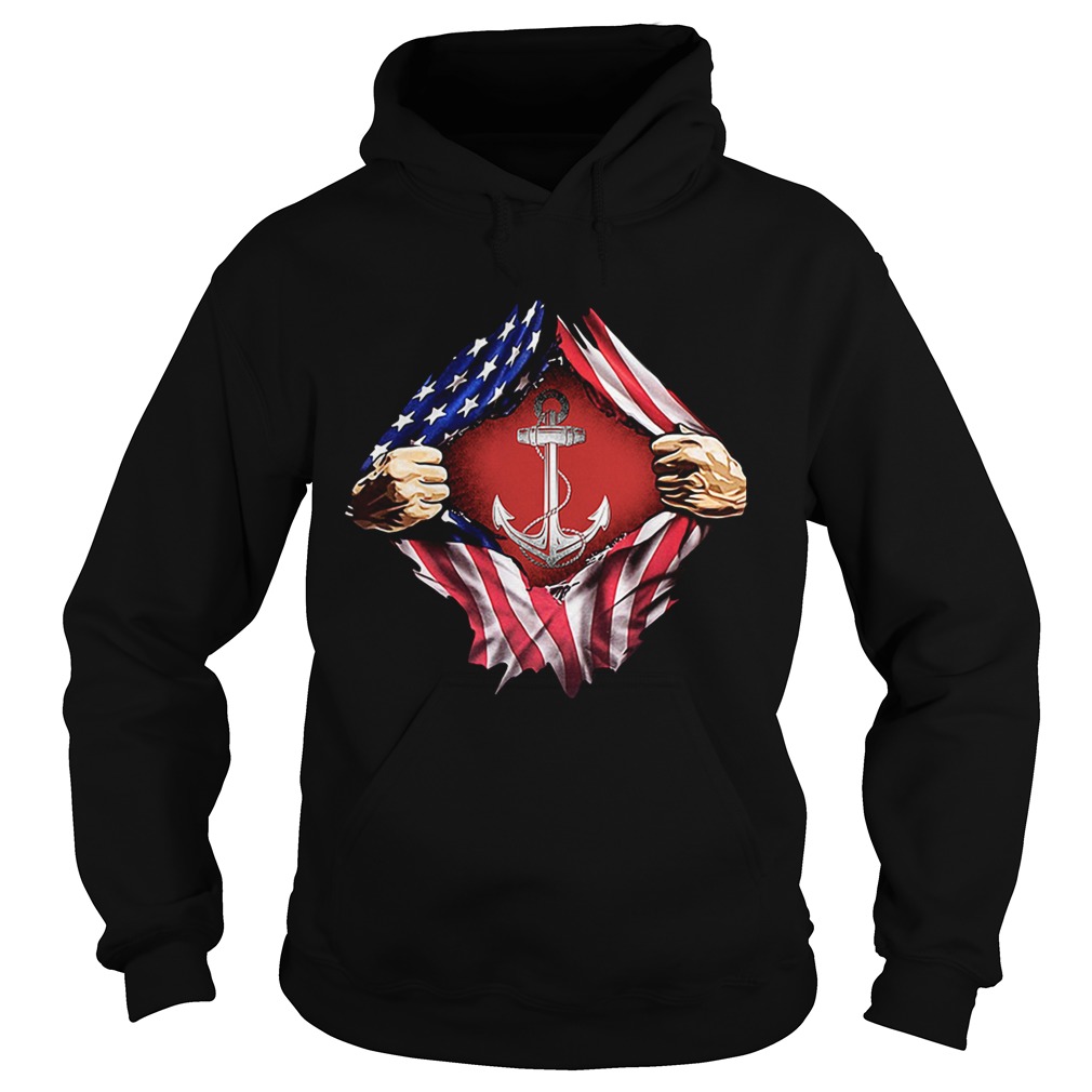 Sailor inside me US flag Independence day 4th of July Hoodie
