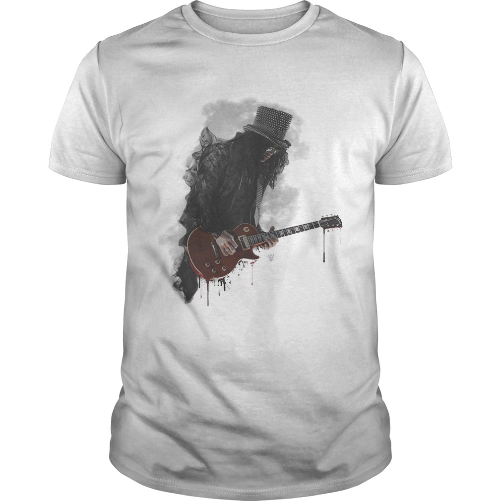 Slash play guitar guns N roses shirt