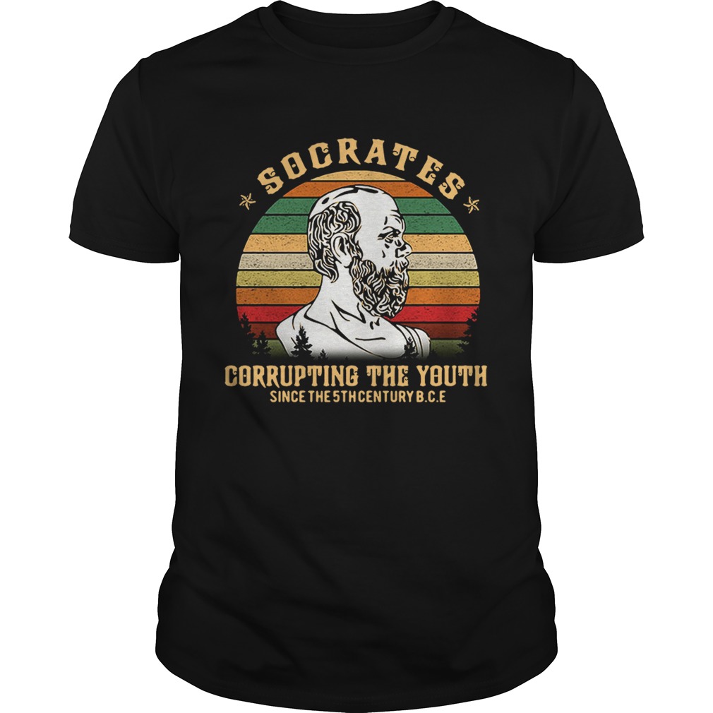 Socrates corrupting the youth since the 5th century BCE retro shirt