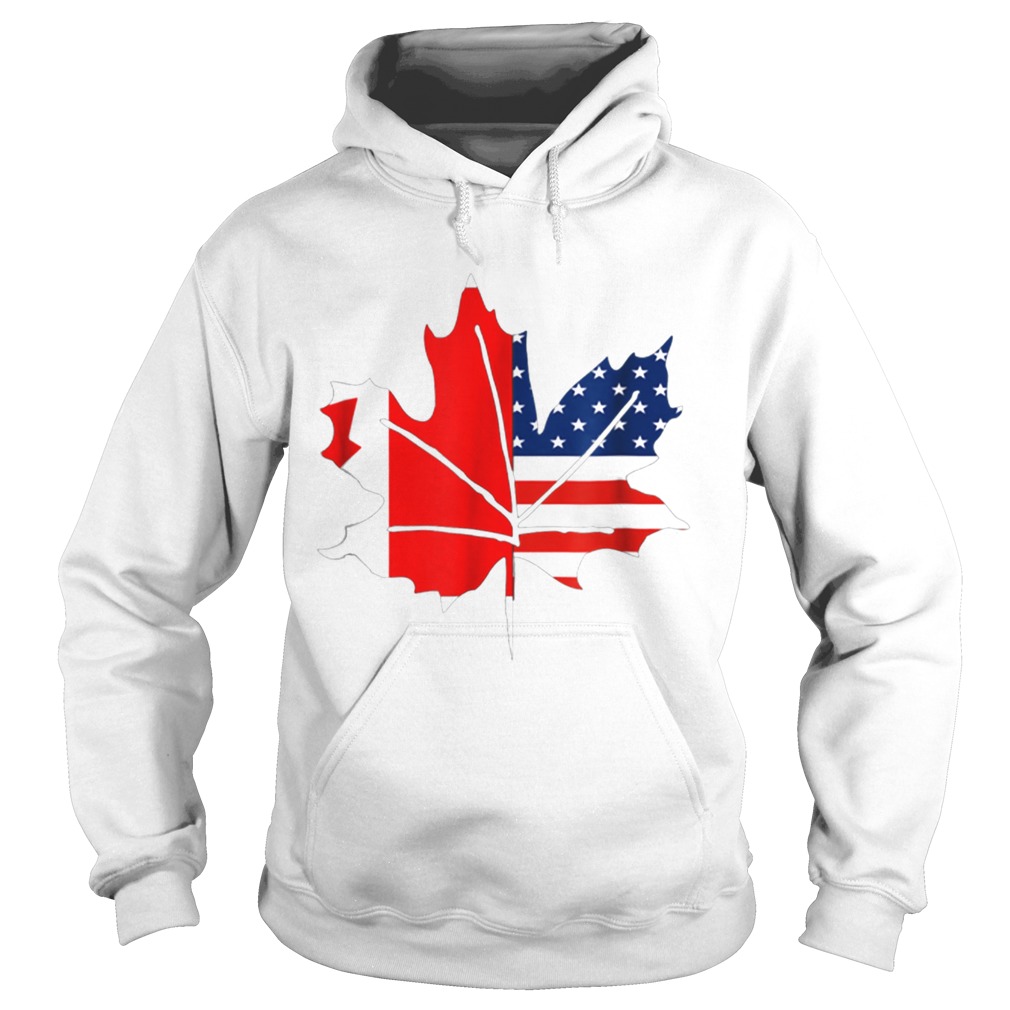 Sorry Canada Maple Leaf With American Flags Hoodie