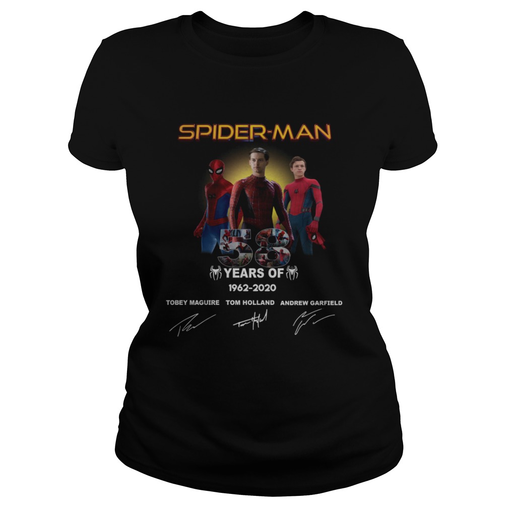 Spider Man 58 years Anniversary 19622020 signature Classic Ladies