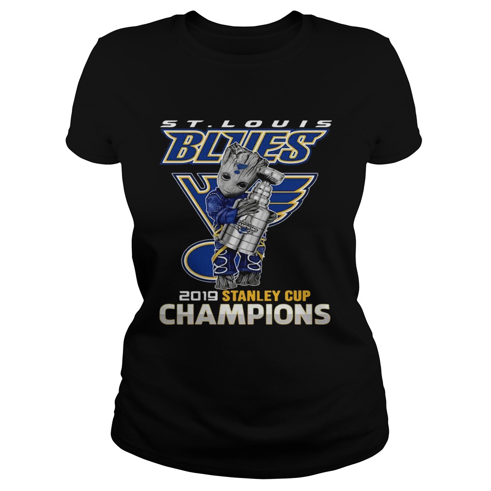 Stanley Cup Champions 2019 St Louis Blues Groot T Classic Ladies