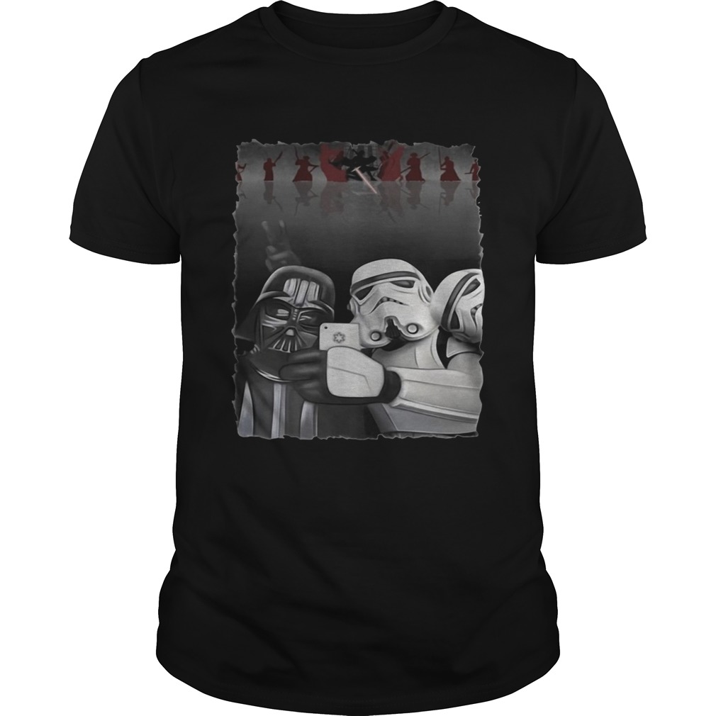 Star Wars Darth Vader and Stormtroopers take a selfie shirt