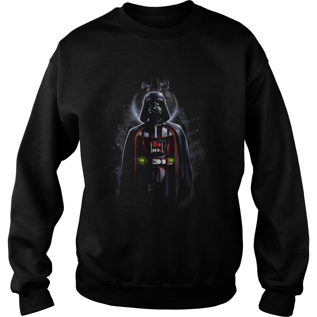 Star Wars Darth vader with death star portrait Sweatshirt