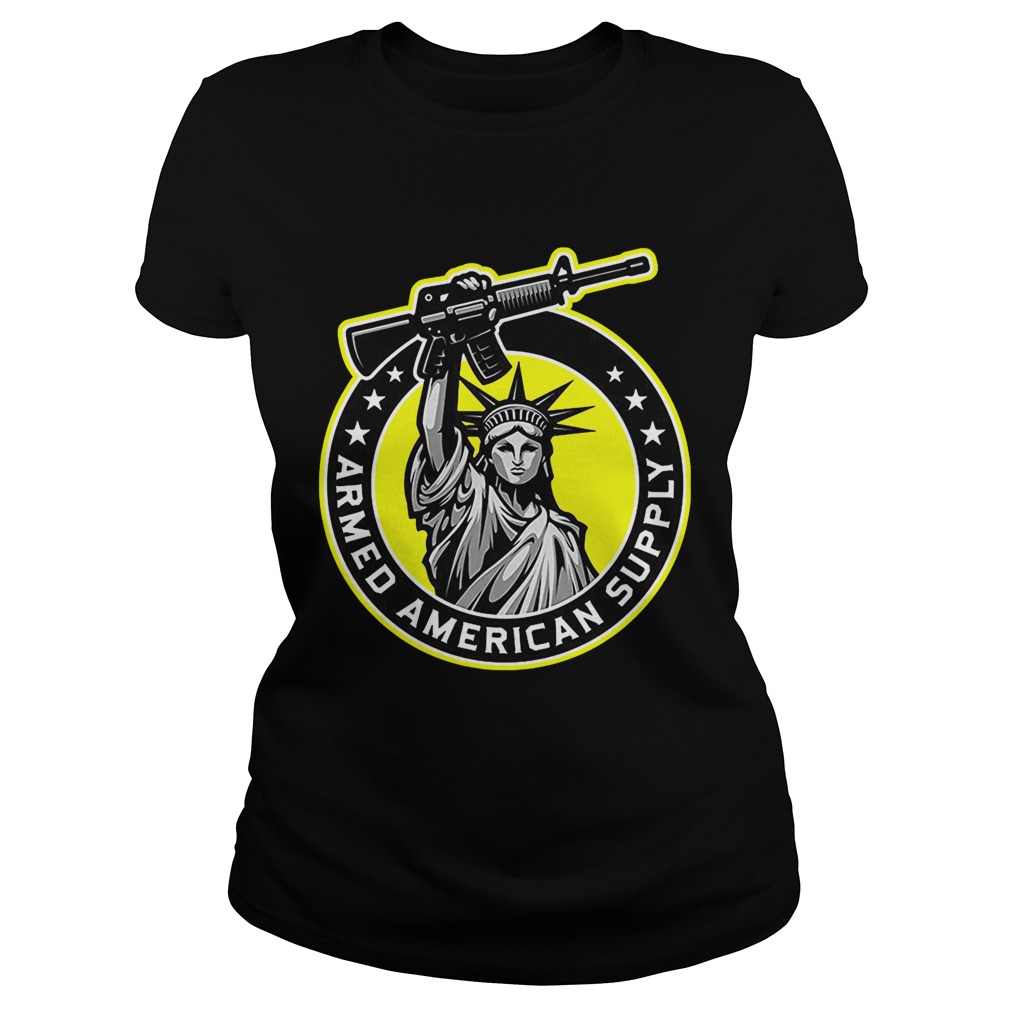 Statue of Liberty holding gun Armed American supply Classic Ladies