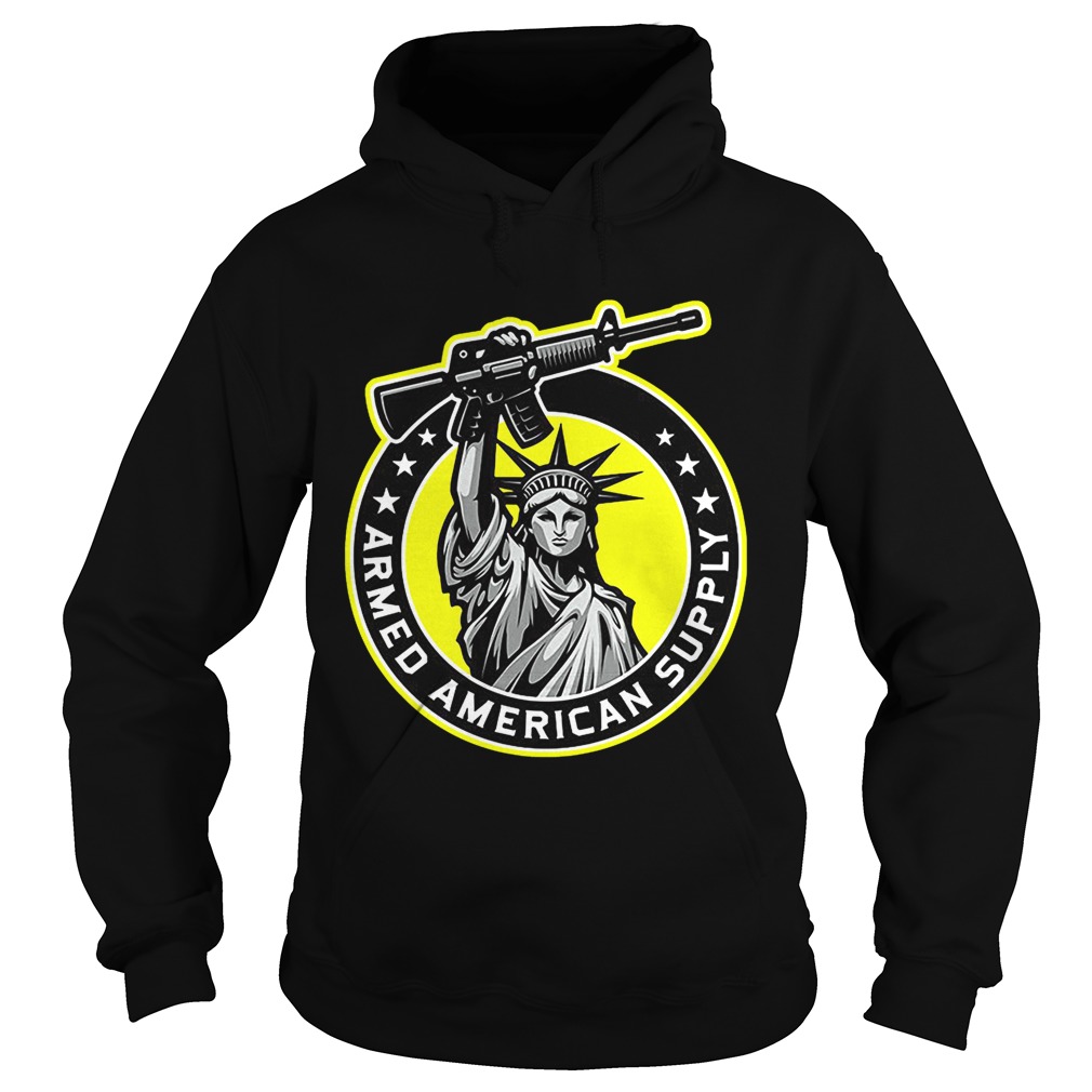 Statue of Liberty holding gun Armed American supply Hoodie
