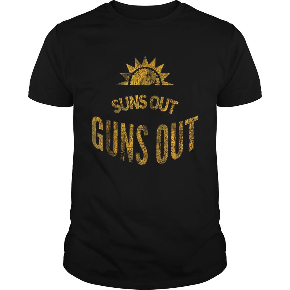 Sun Out Guns Out Black shirt