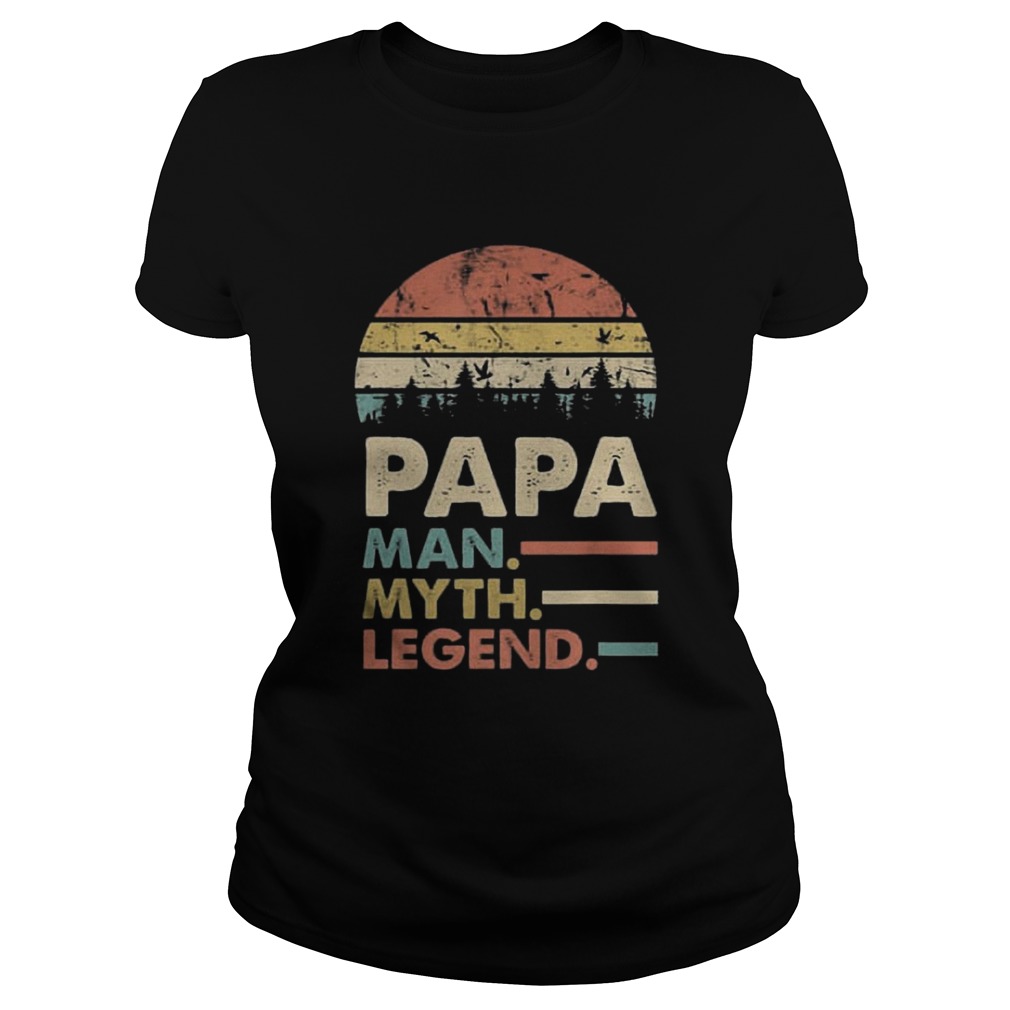 Sunset Papa Man Myth Legend Shirt Classic Ladies